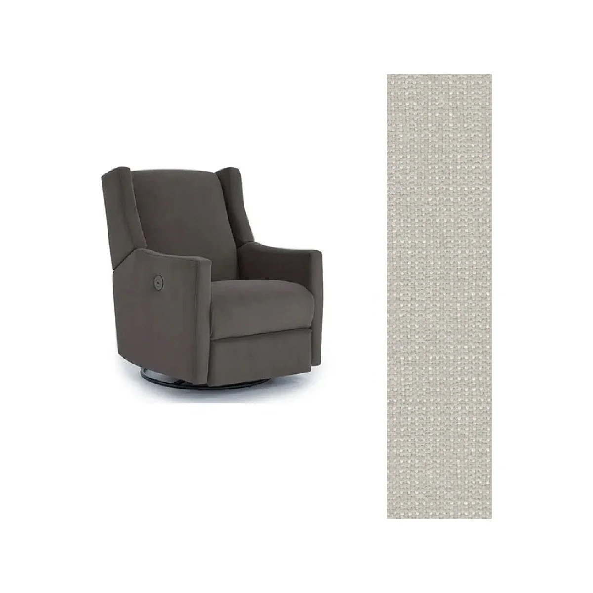 Storytime by Best Chairs Lillian Power Swivel Glider Recliner - Image 79