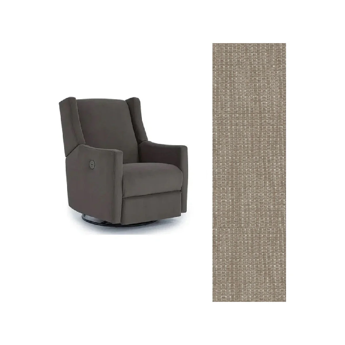 Storytime by Best Chairs Lillian Power Swivel Glider Recliner - Image 80
