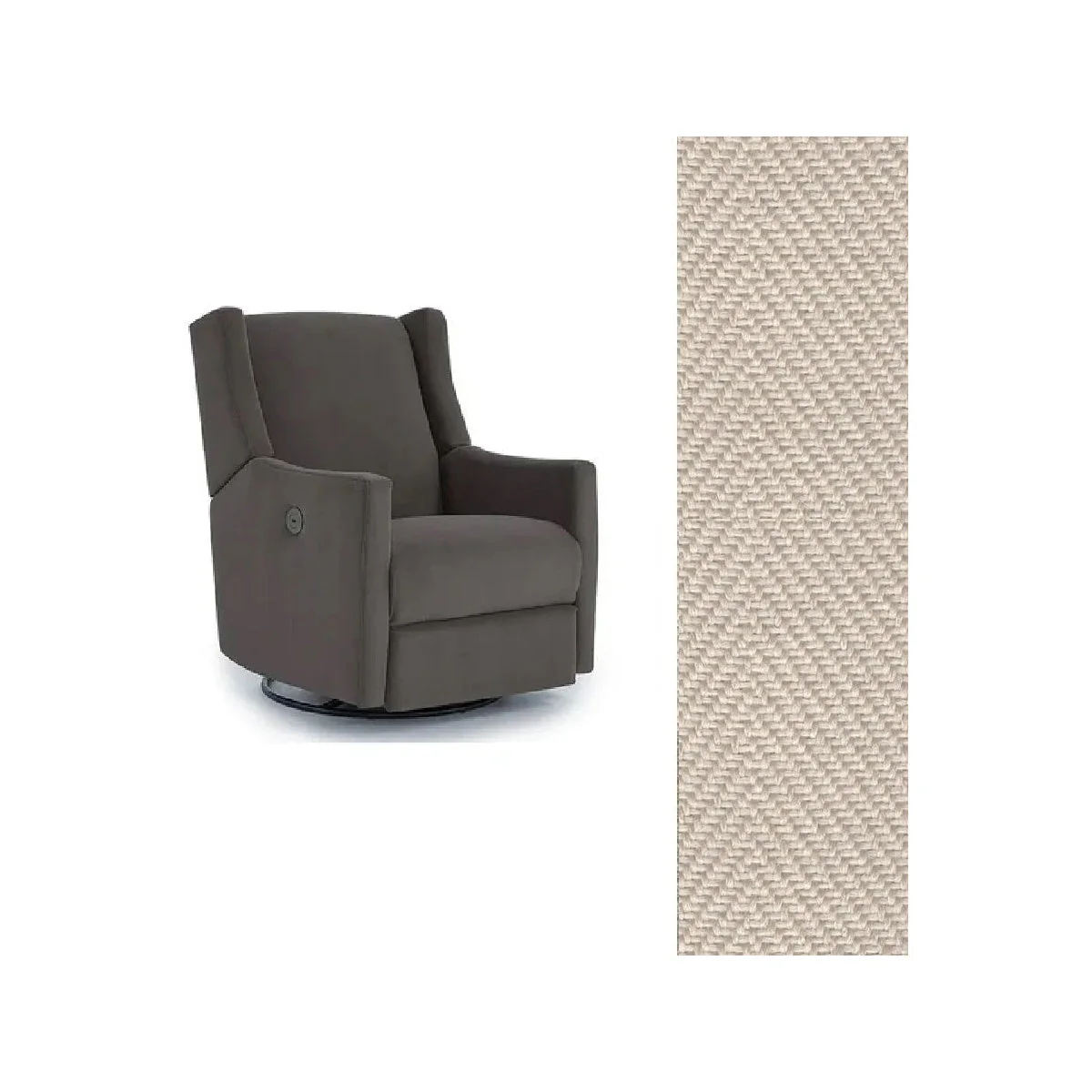 Storytime by Best Chairs Lillian Power Swivel Glider Recliner - Image 81