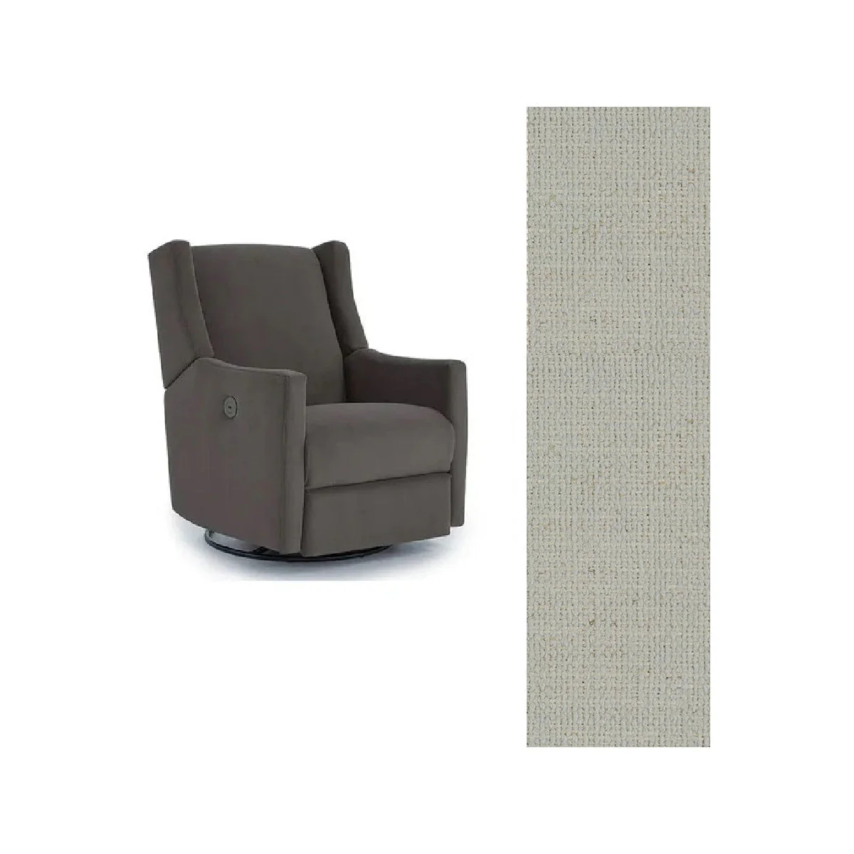 Storytime by Best Chairs Lillian Power Swivel Glider Recliner - Image 82