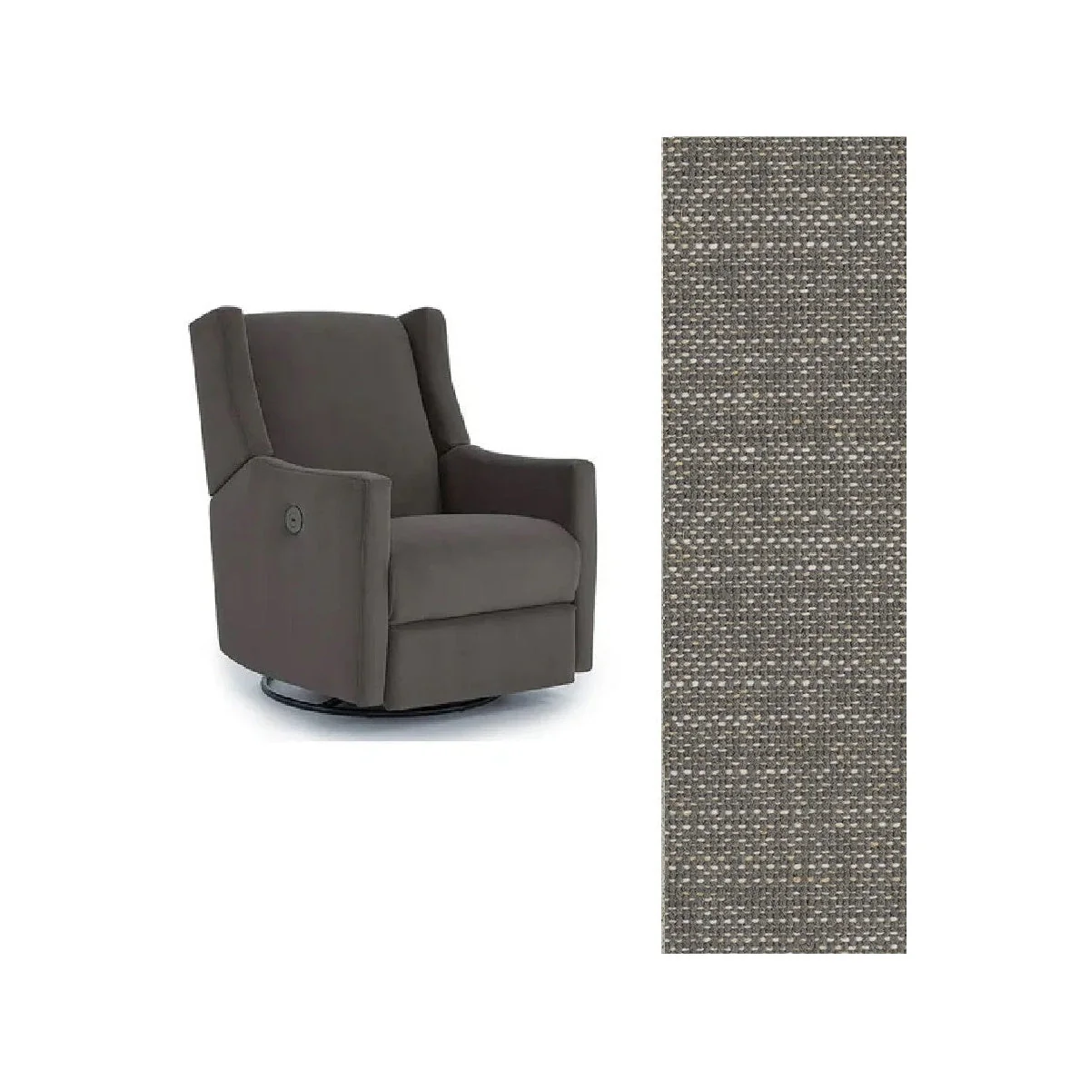 Storytime by Best Chairs Lillian Power Swivel Glider Recliner - Image 83