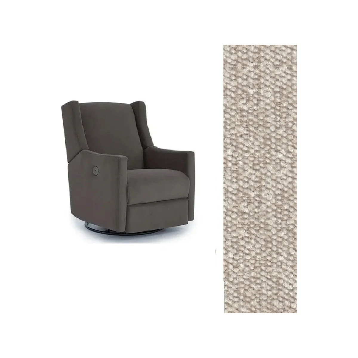 Storytime by Best Chairs Lillian Power Swivel Glider Recliner - Image 84