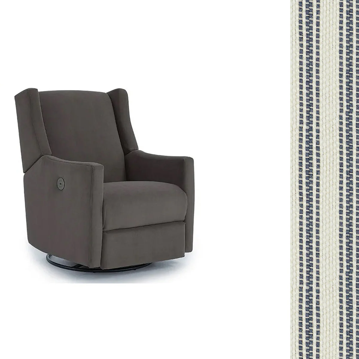 Storytime by Best Chairs Lillian Power Swivel Glider Recliner - Image 93