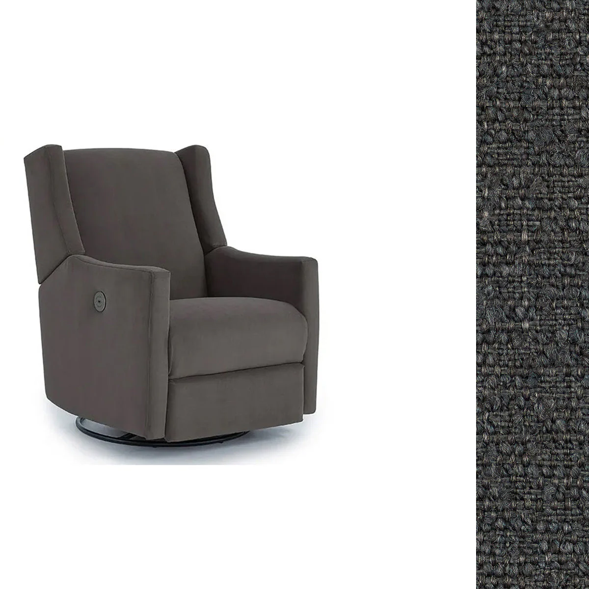 Storytime by Best Chairs Lillian Power Swivel Glider Recliner - Image 97