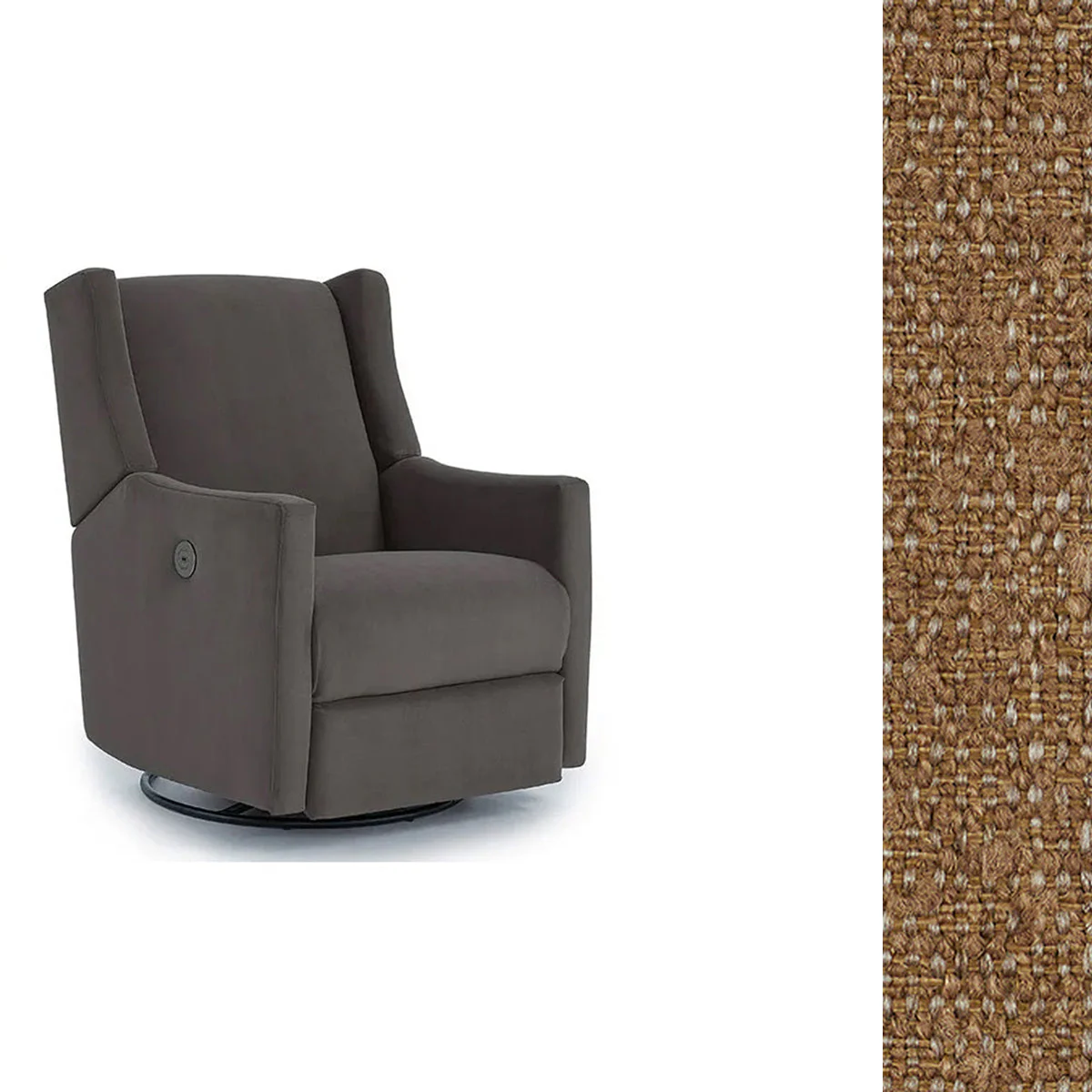 Storytime by Best Chairs Lillian Power Swivel Glider Recliner - Image 98