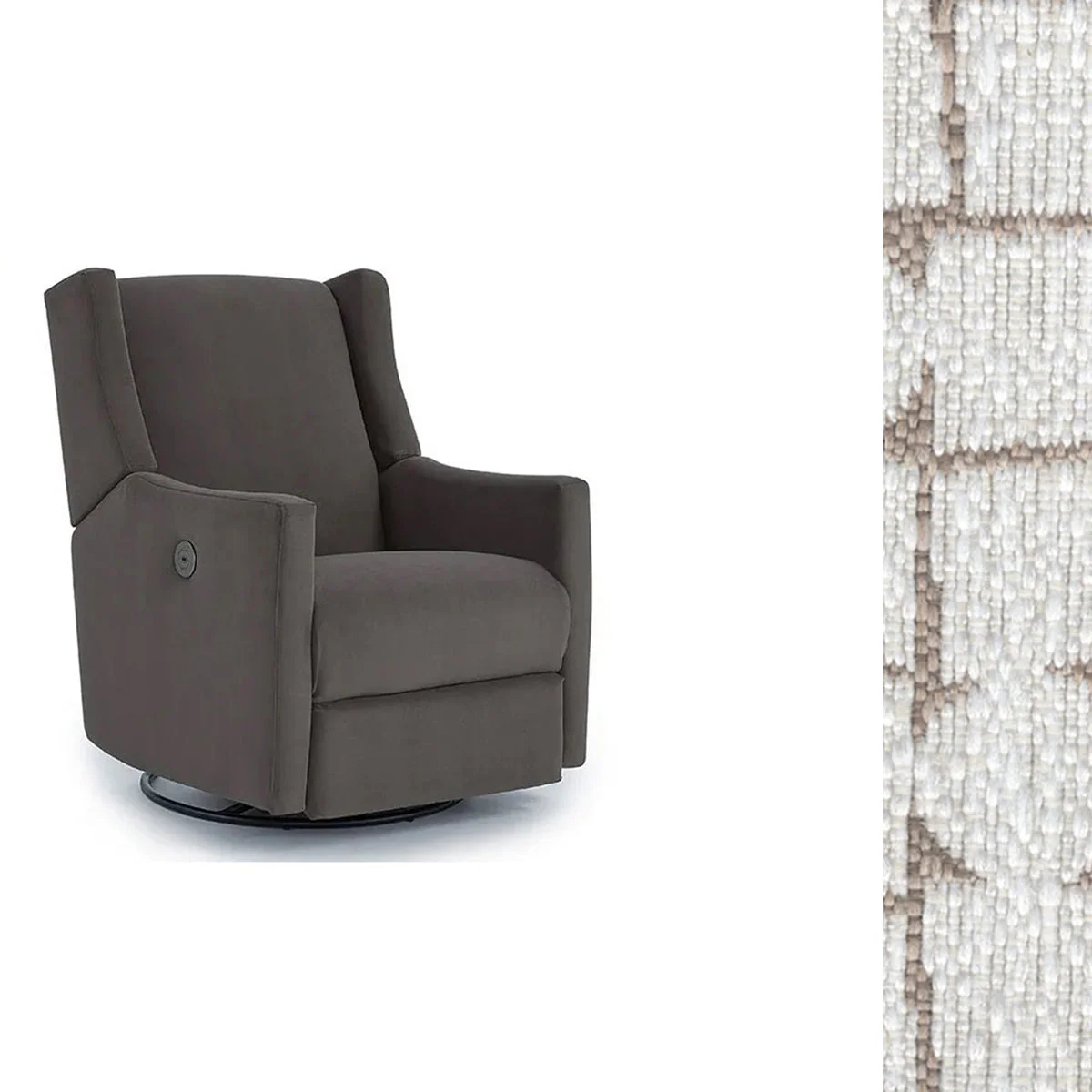 Storytime by Best Chairs Lillian Power Swivel Glider Recliner - Image 99