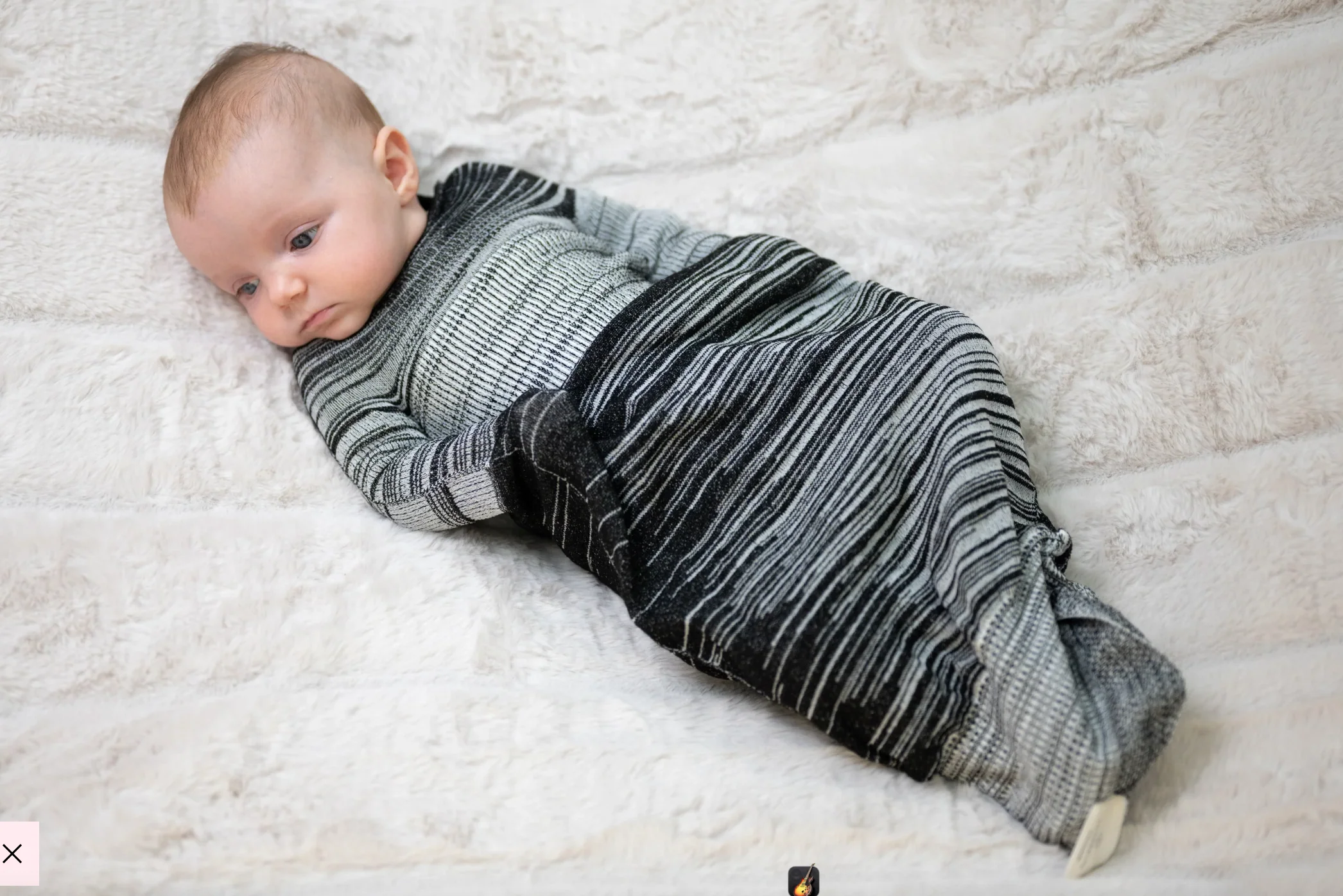Swaddelini Black Swaddle Sleep Sack - Image 6