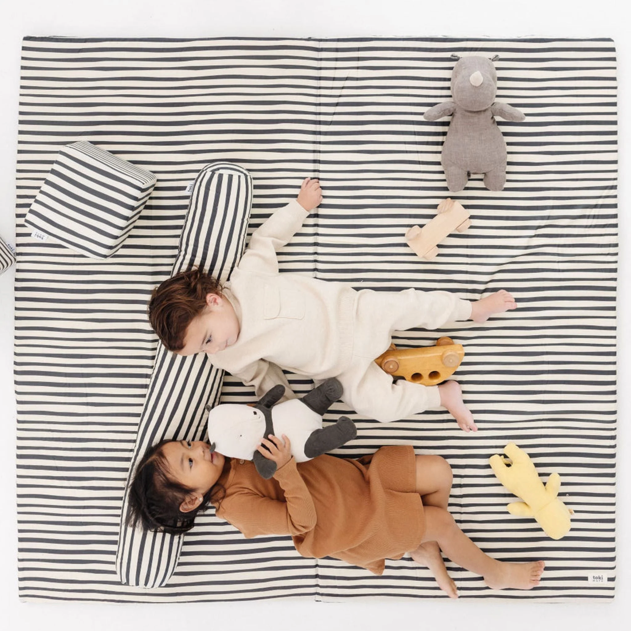 Toki Kids Bold Stripe Organic Cotton Mat - Image 8