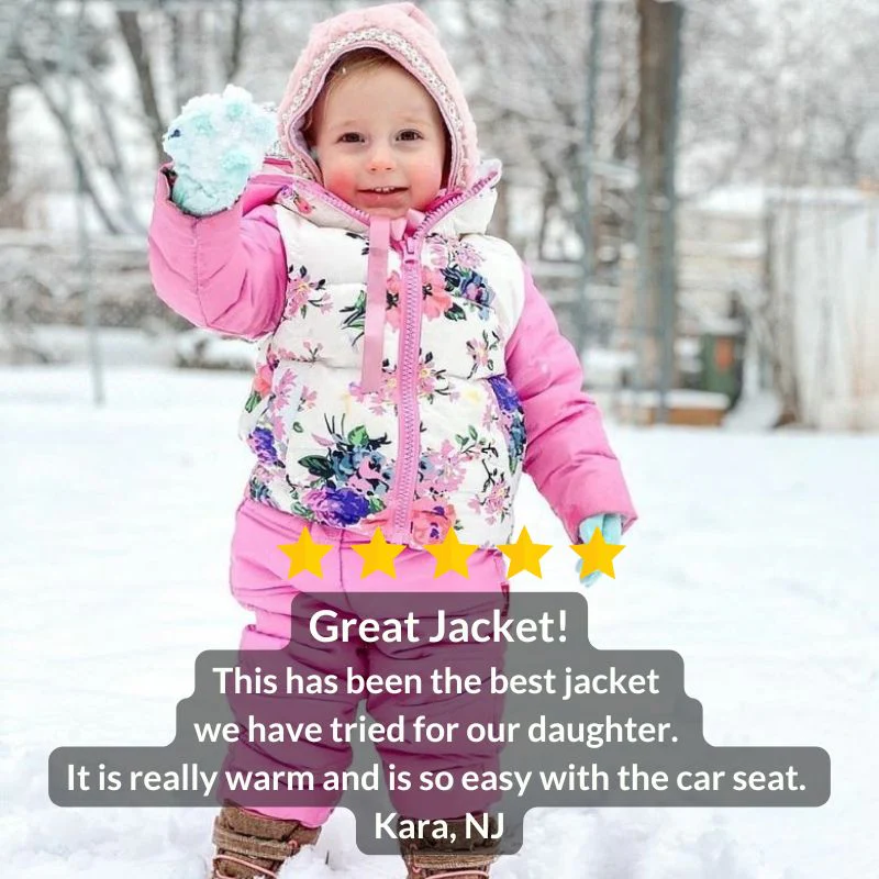 Onekid Car Seat Coat | The Road Coat Down - Floral Print - Image 8