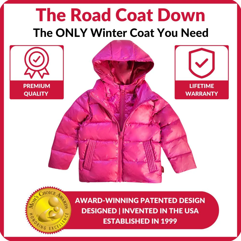 Onekid Car Seat Coat | The Road Coat Down - Fuchsia - Image 6
