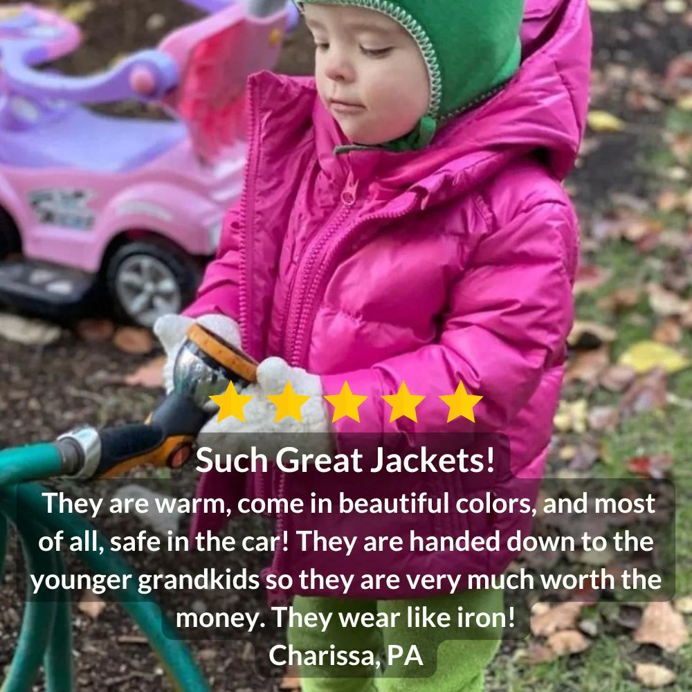 Onekid Car Seat Coat | The Road Coat Down - Fuchsia - Image 8