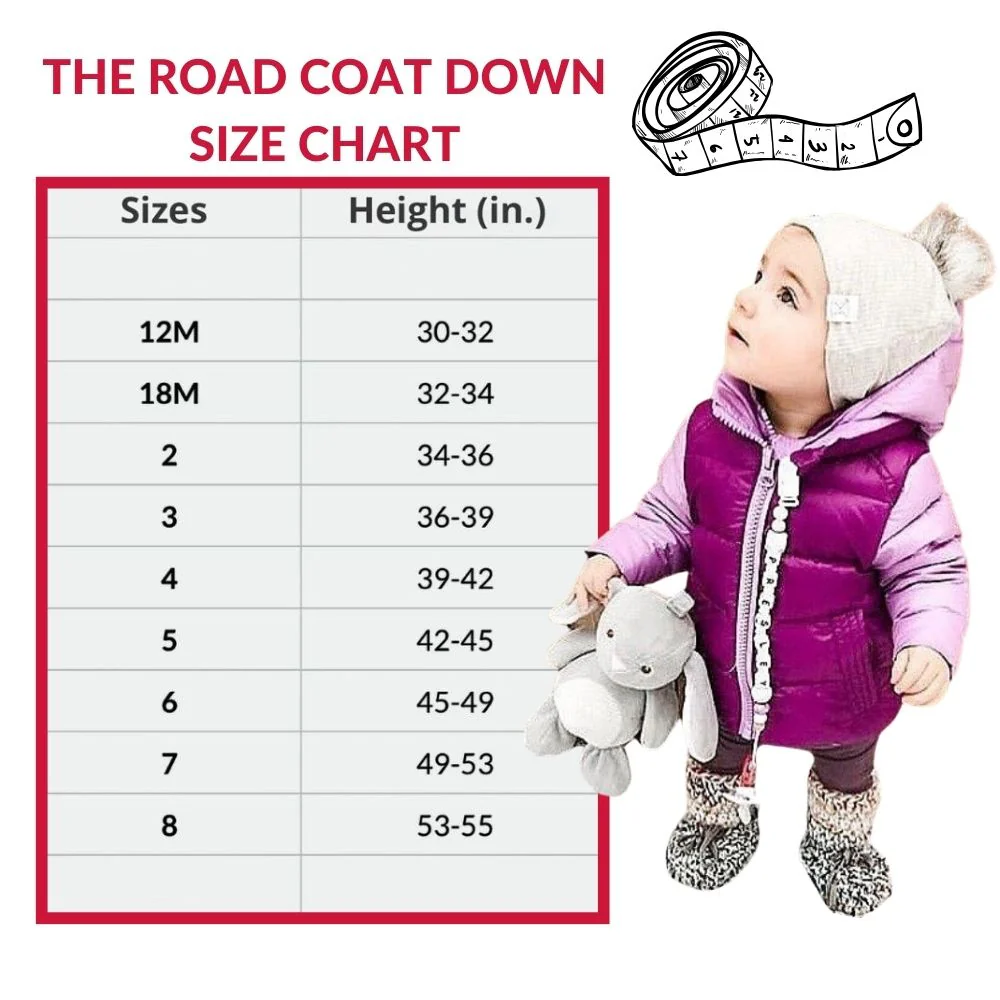 Onekid Car Seat Coat | The Road Coat Down - Lilac/Plum - Image 7