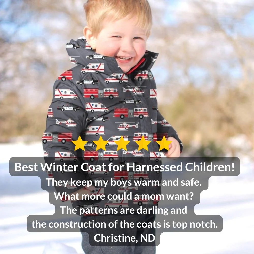 Onekid Car Seat Coat | The Road Coat Down - Rescue Print - Image 8
