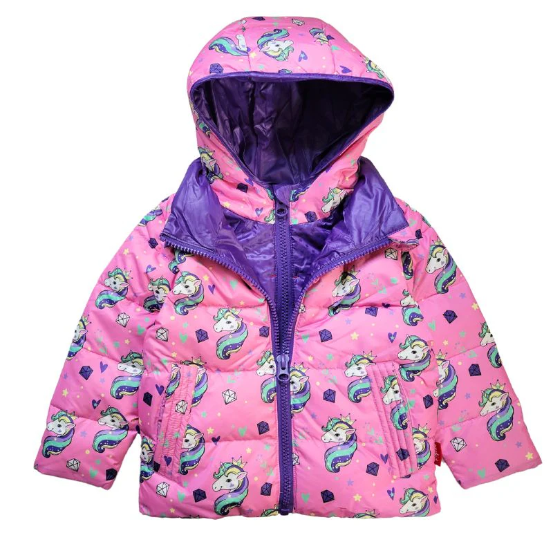 Onekid Car Seat Coat | The Road Coat Down - Unicorn Print
