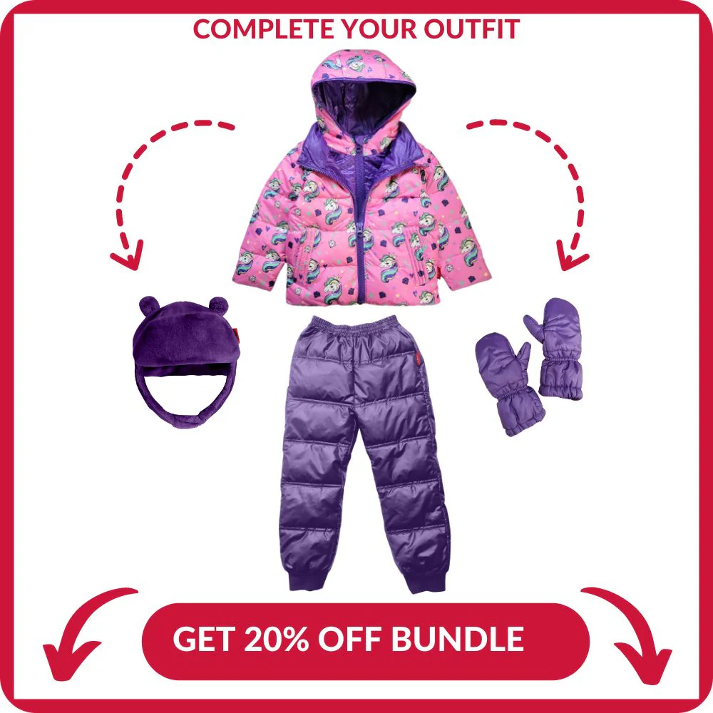 Onekid Car Seat Coat | The Road Coat Down - Unicorn Print - Image 9
