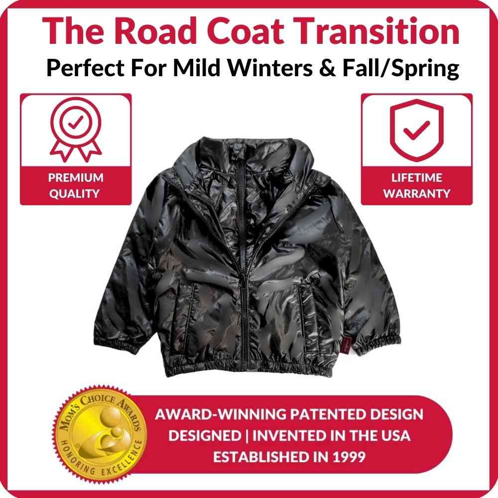 Onekid Car Seat Coat | The Road Coat Transition - Black - Image 6