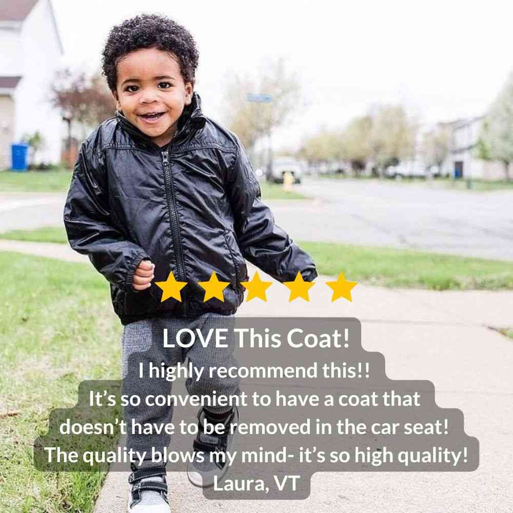 Onekid Car Seat Coat | The Road Coat Transition - Black - Image 8