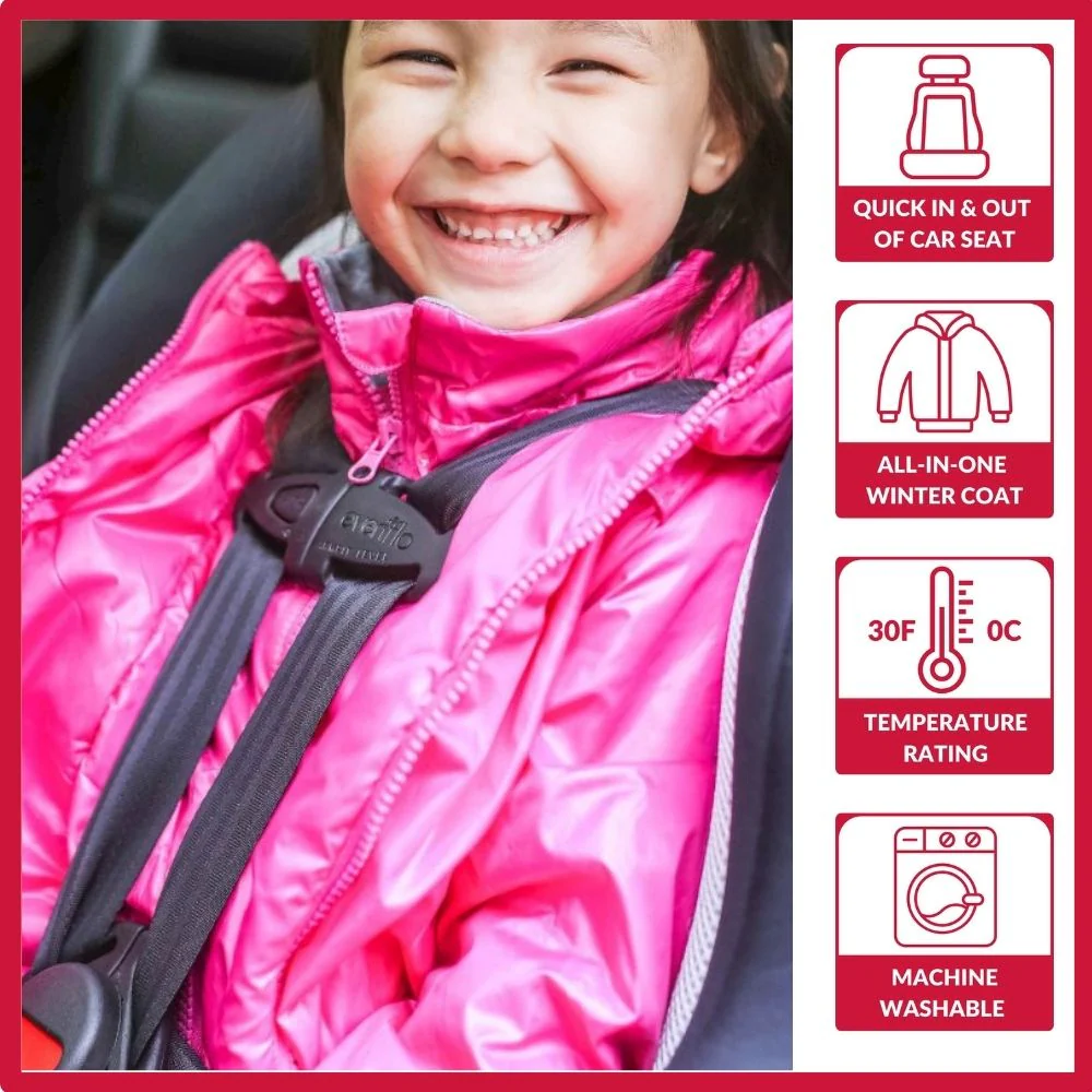 Onekid Car Seat Coat | The Road Coat Transition - Fuchsia - Image 2