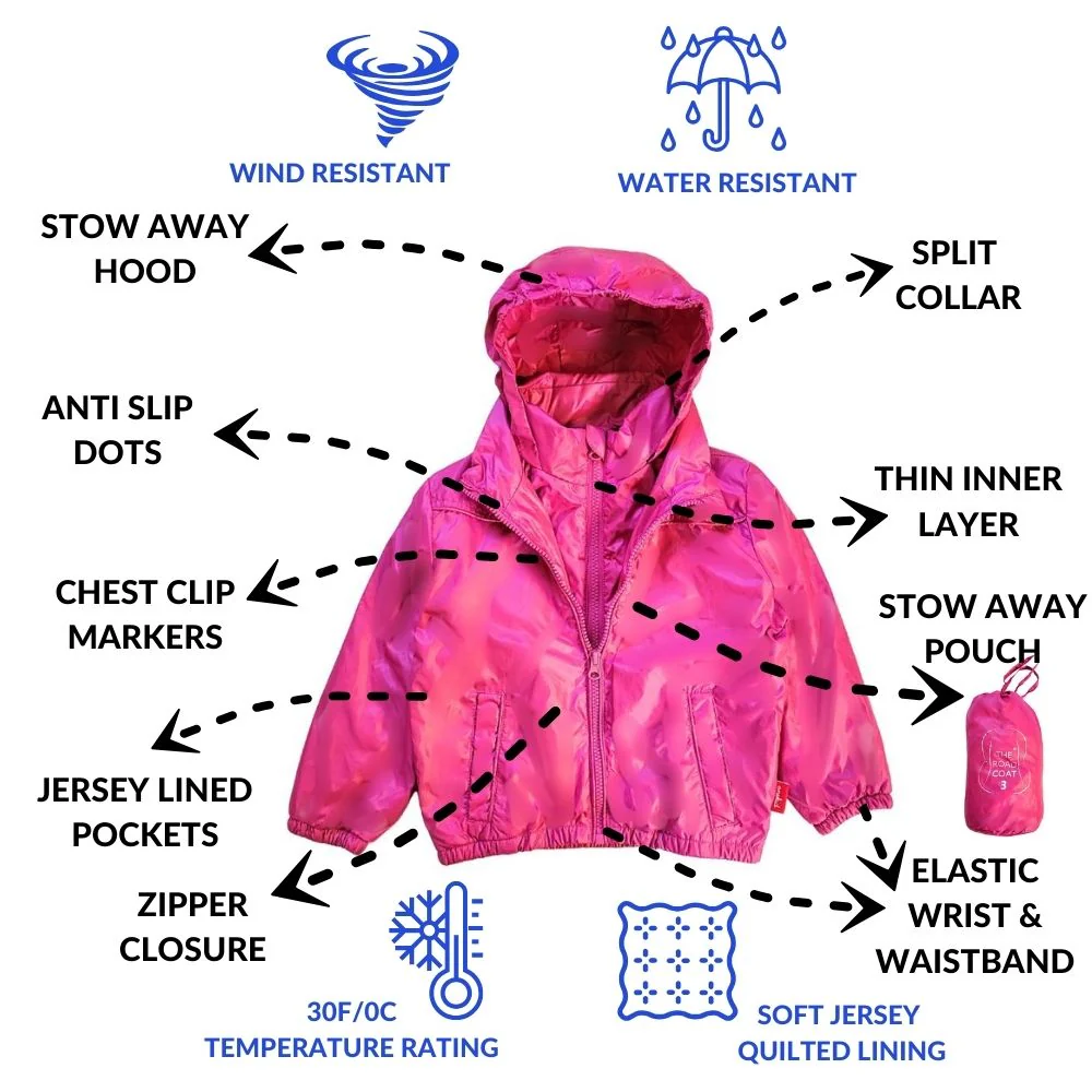 Onekid Car Seat Coat | The Road Coat Transition - Fuchsia - Image 3