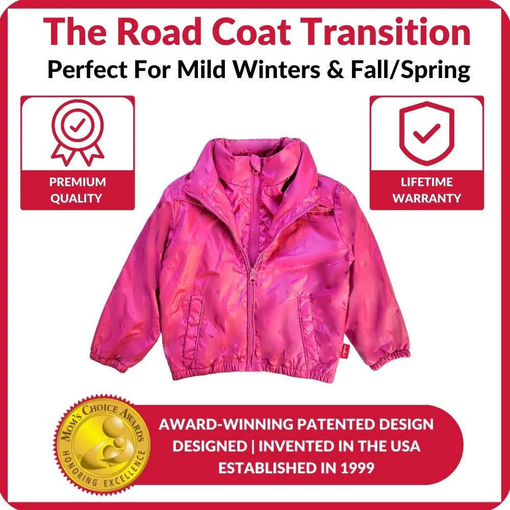 Onekid Car Seat Coat | The Road Coat Transition - Fuchsia - Image 6