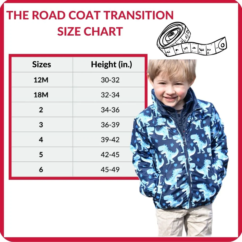 Onekid Car Seat Coat | The Road Coat Transition - Navy Raptor Print - Image 7