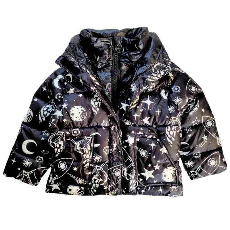 Onekid Car Seat Coat | The Road Coat Vegan - Rocketship Print