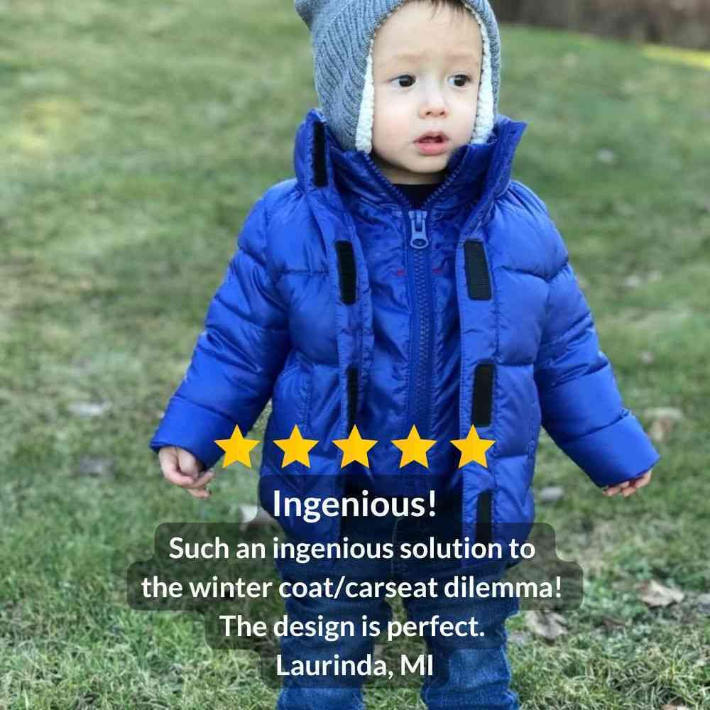 Onekid Car Seat Coat | The Road Coat Vegan - Royal Blue - Image 8