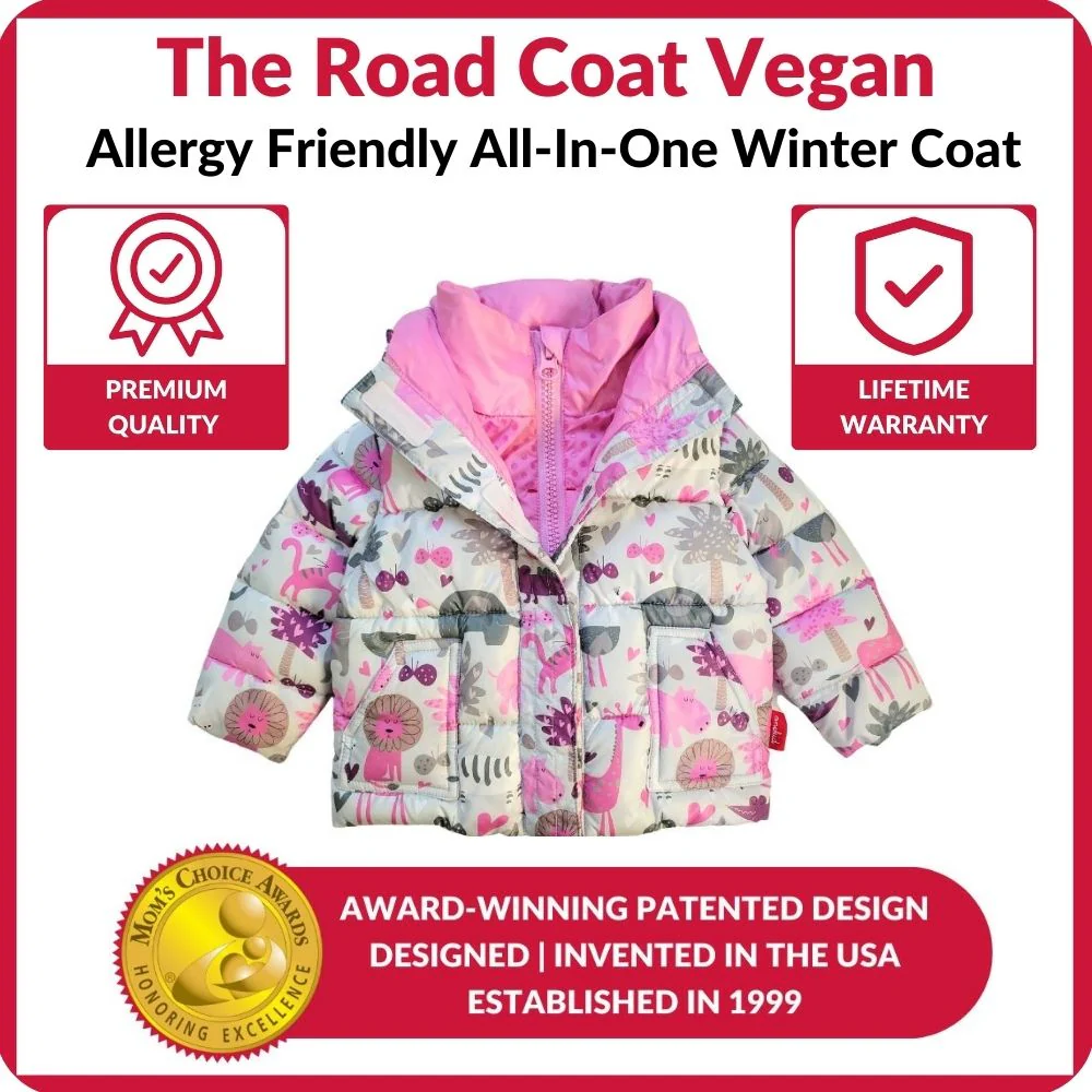 Onekid Car Seat Coat | The Road Coat Vegan - Safari Print - Image 6