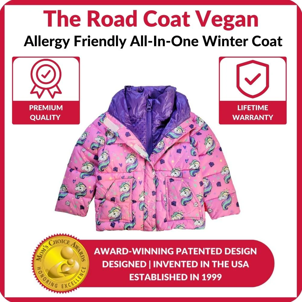 Onekid Car Seat Coat | The Road Coat Vegan - Unicorn Print - Image 6