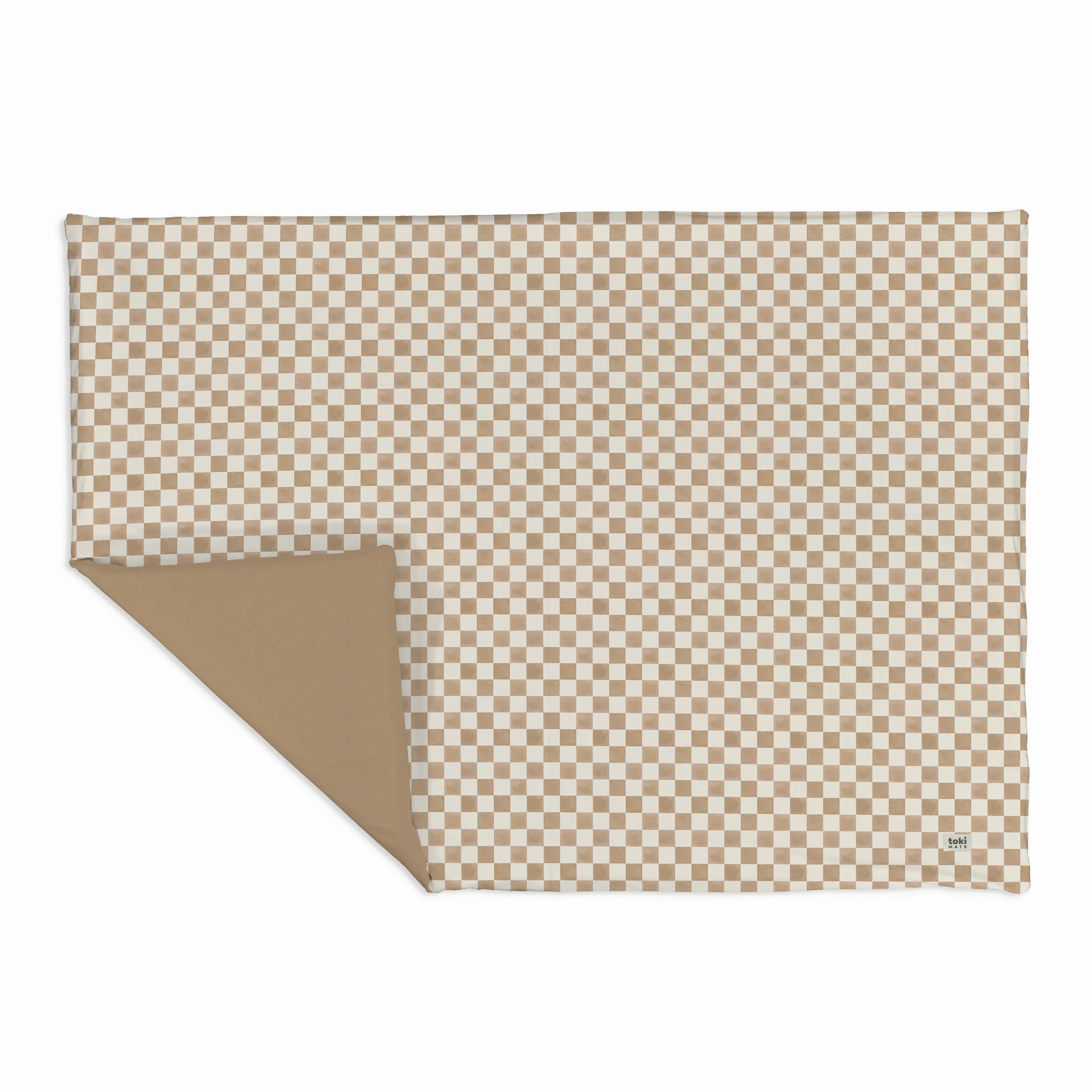 Toki Kids Checker Toffee Organic Cotton Mat - Image 13