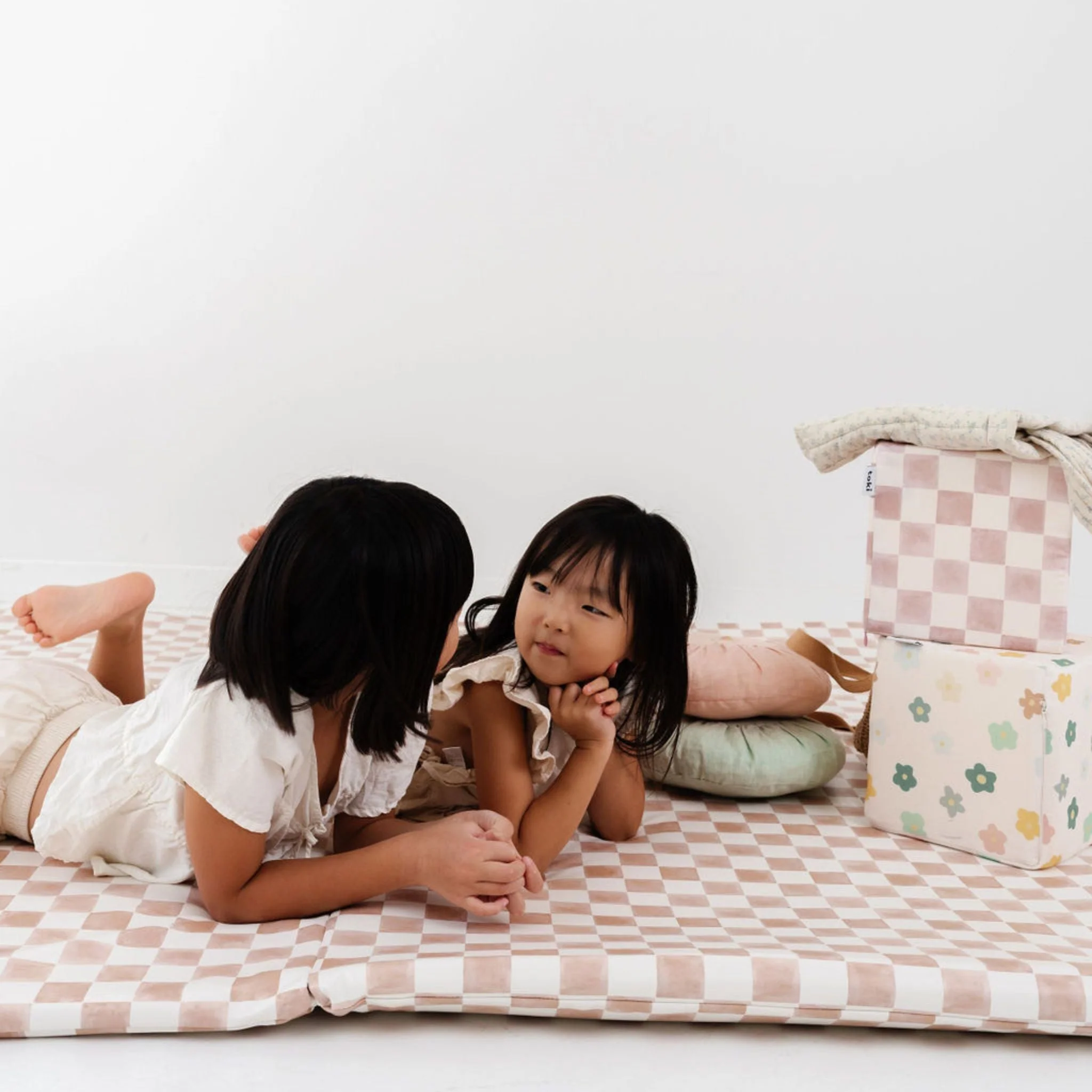 Toki Kids Checker Toffee Vegan Leather Mat - Image 10