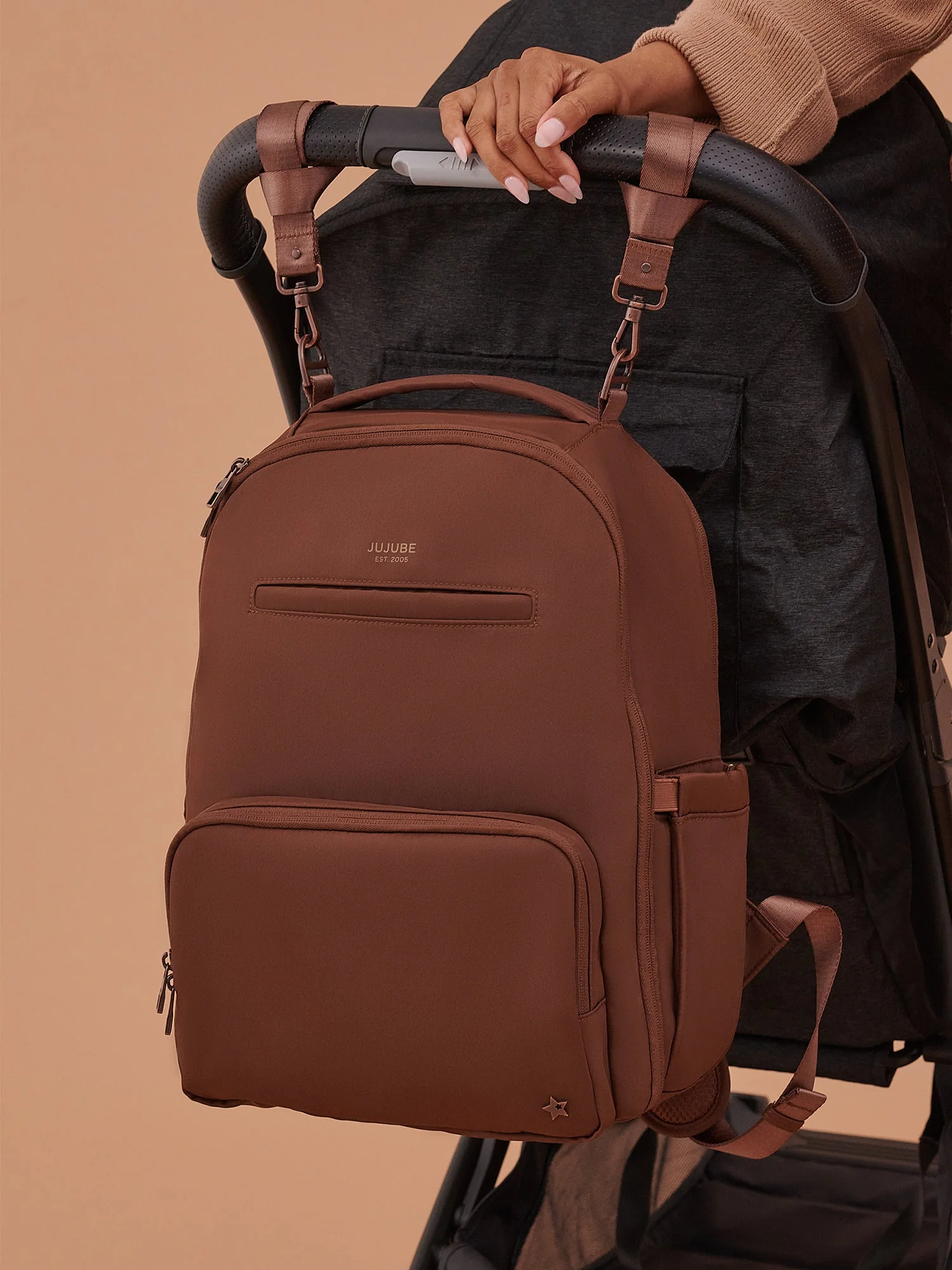 JuJuBe Classic Diaper Backpack - Espresso - Image 9