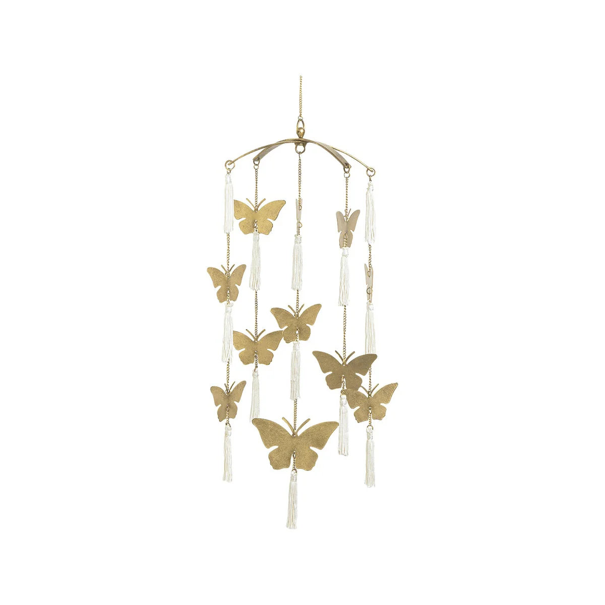 Crane Baby Butterfly Nursery Ceiling Hanging Decor - Brown - Image 2
