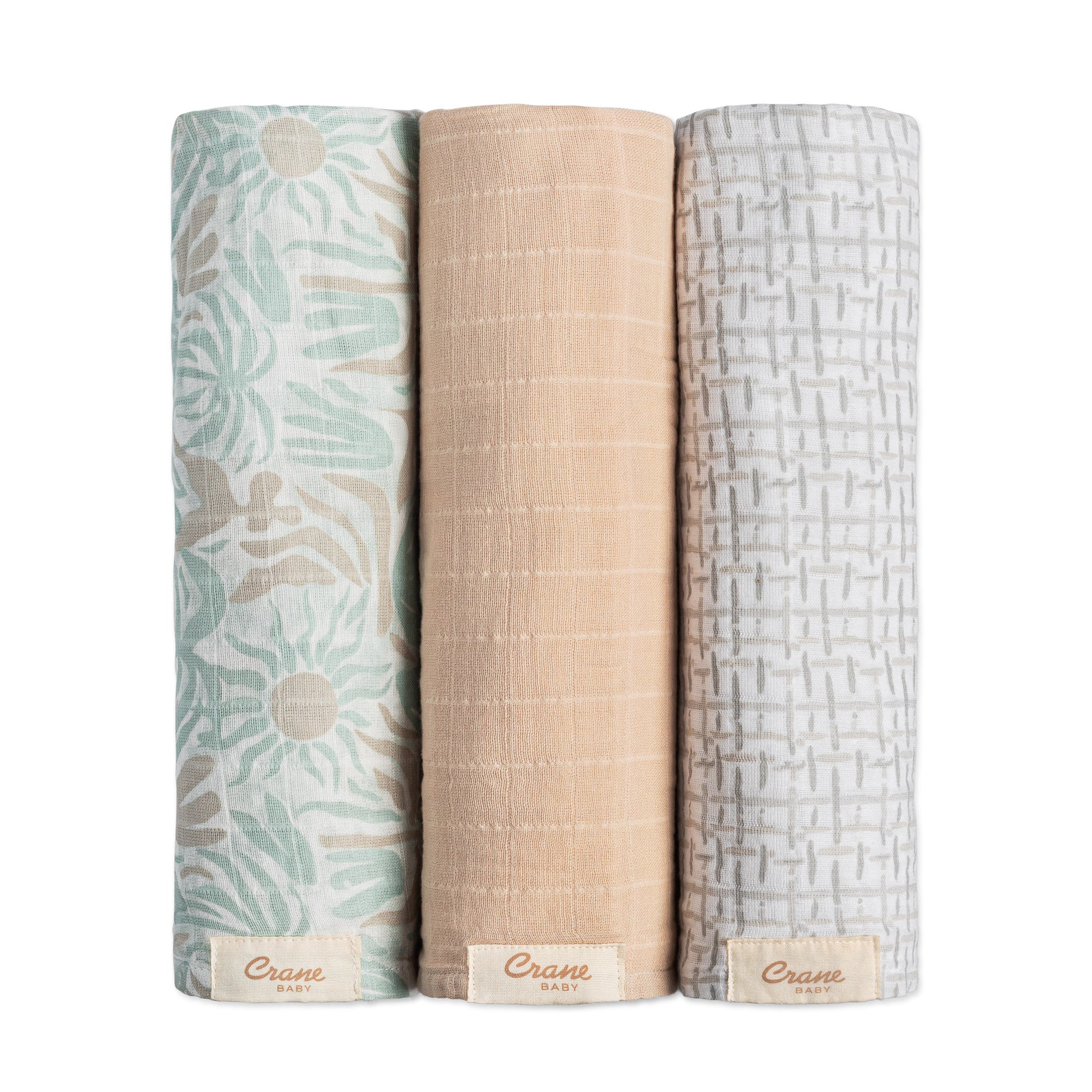 Crane Baby Cove 3-pc. Newborn Swaddle Blanket Set