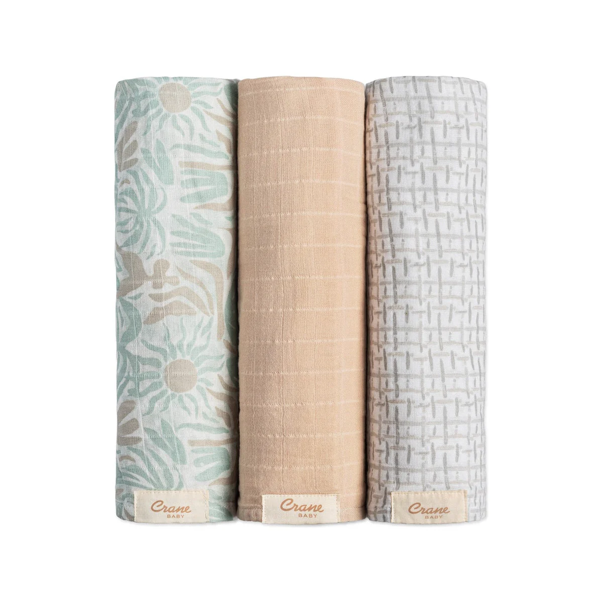 Crane Baby Cove 3-pc. Newborn Swaddle Blanket Set - Image 3