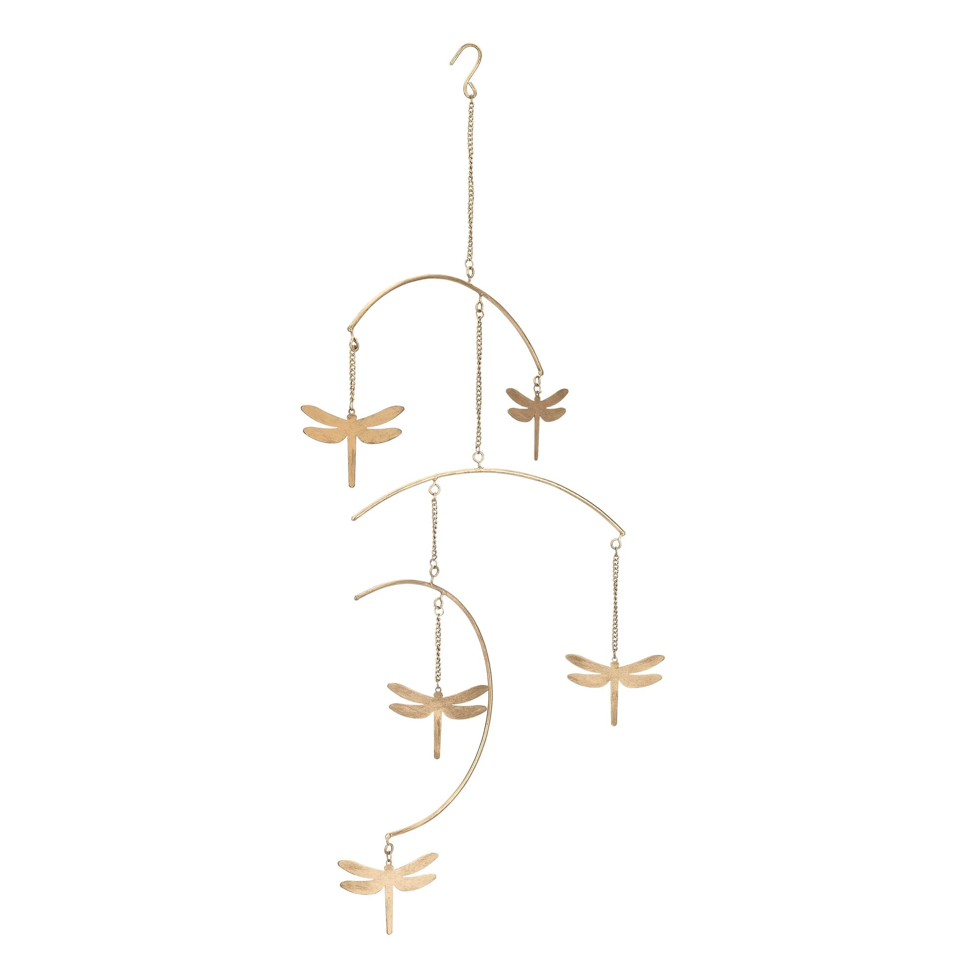 Crane Baby Dragonfly Brass Nursery Ceiling Hanging Decor