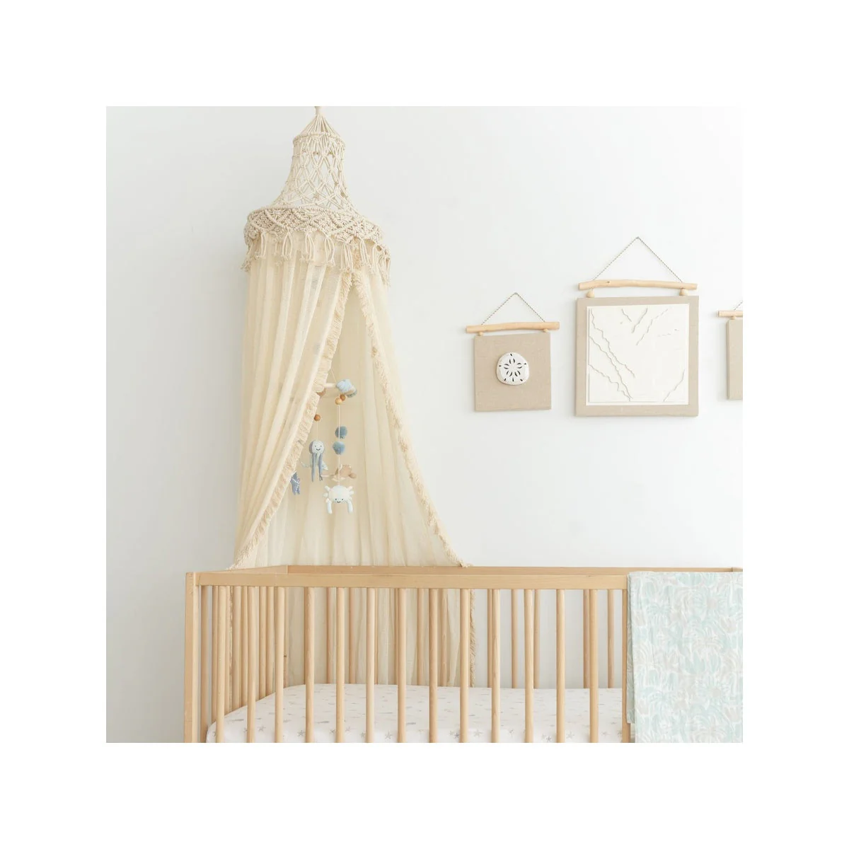 Crane Baby Kendi Macrame Boho Bed Canopy - Image 2