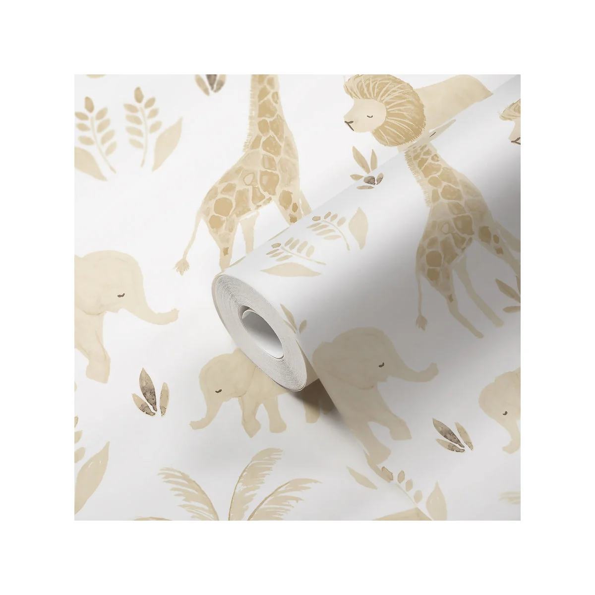 Crane Baby Kendi Safari Animal Nursery Wallpaper - Image 2