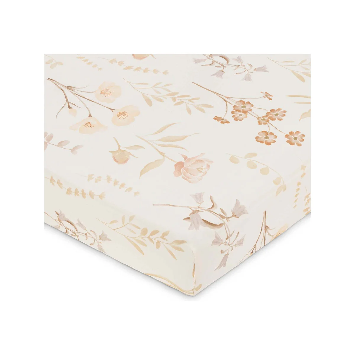Crane Baby Violet Floral 100% Cotton Sateen Fitted Crib Sheet - Image 2