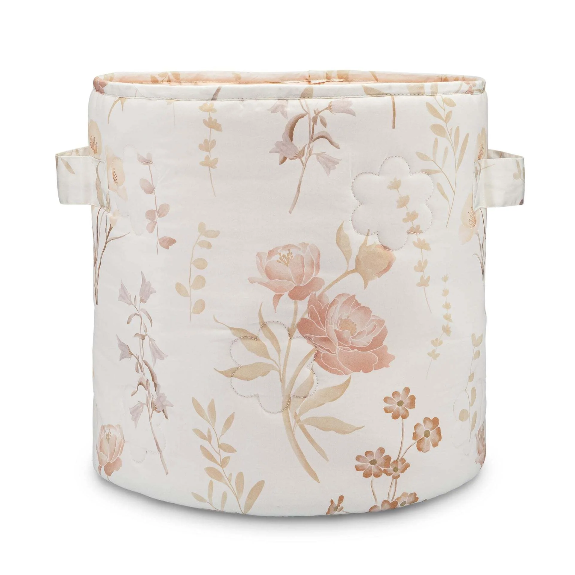 Crane Baby Violet Quilted Nursery Storage Bin