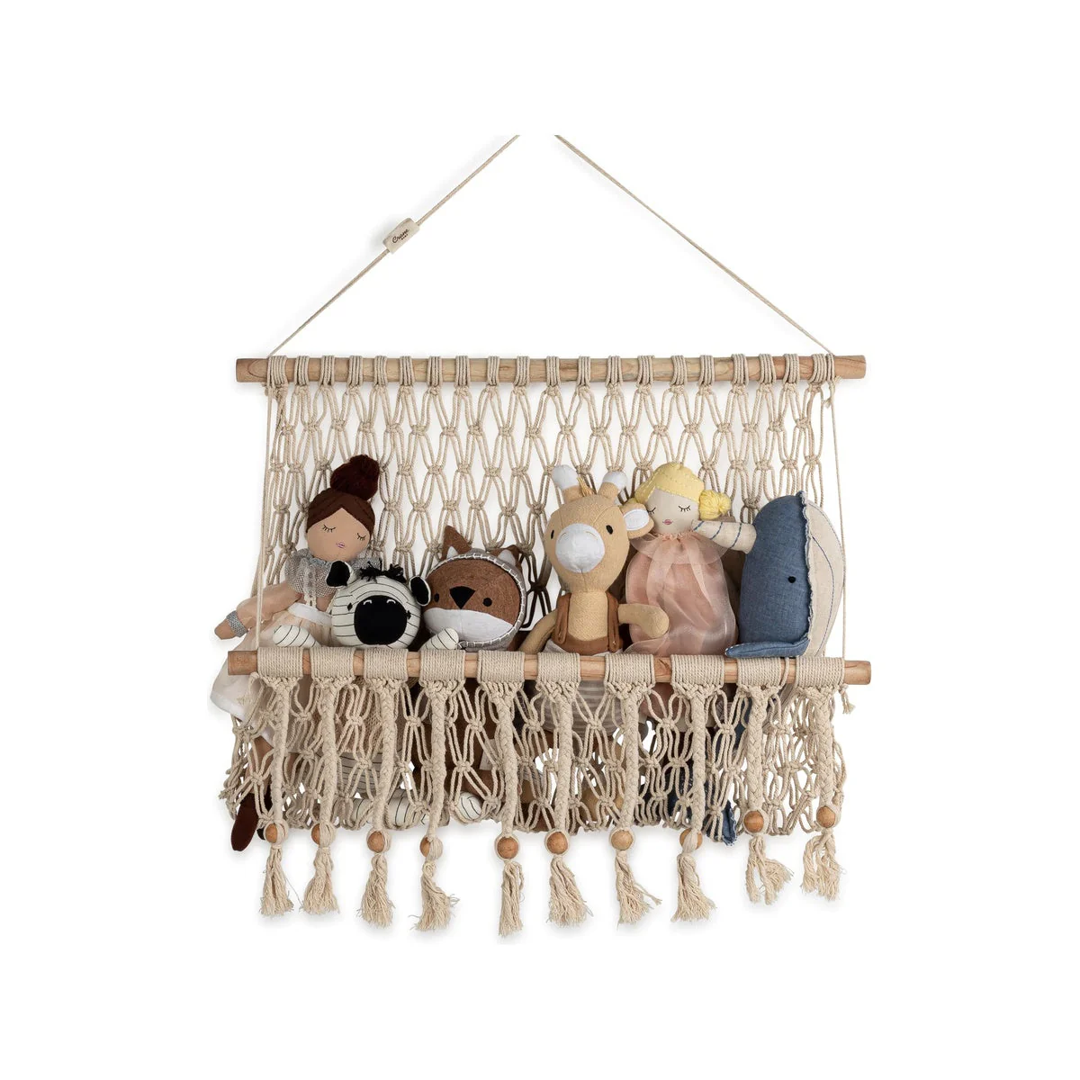 Crane Baby Willow Hanging Macrame Basket Storage - Image 2