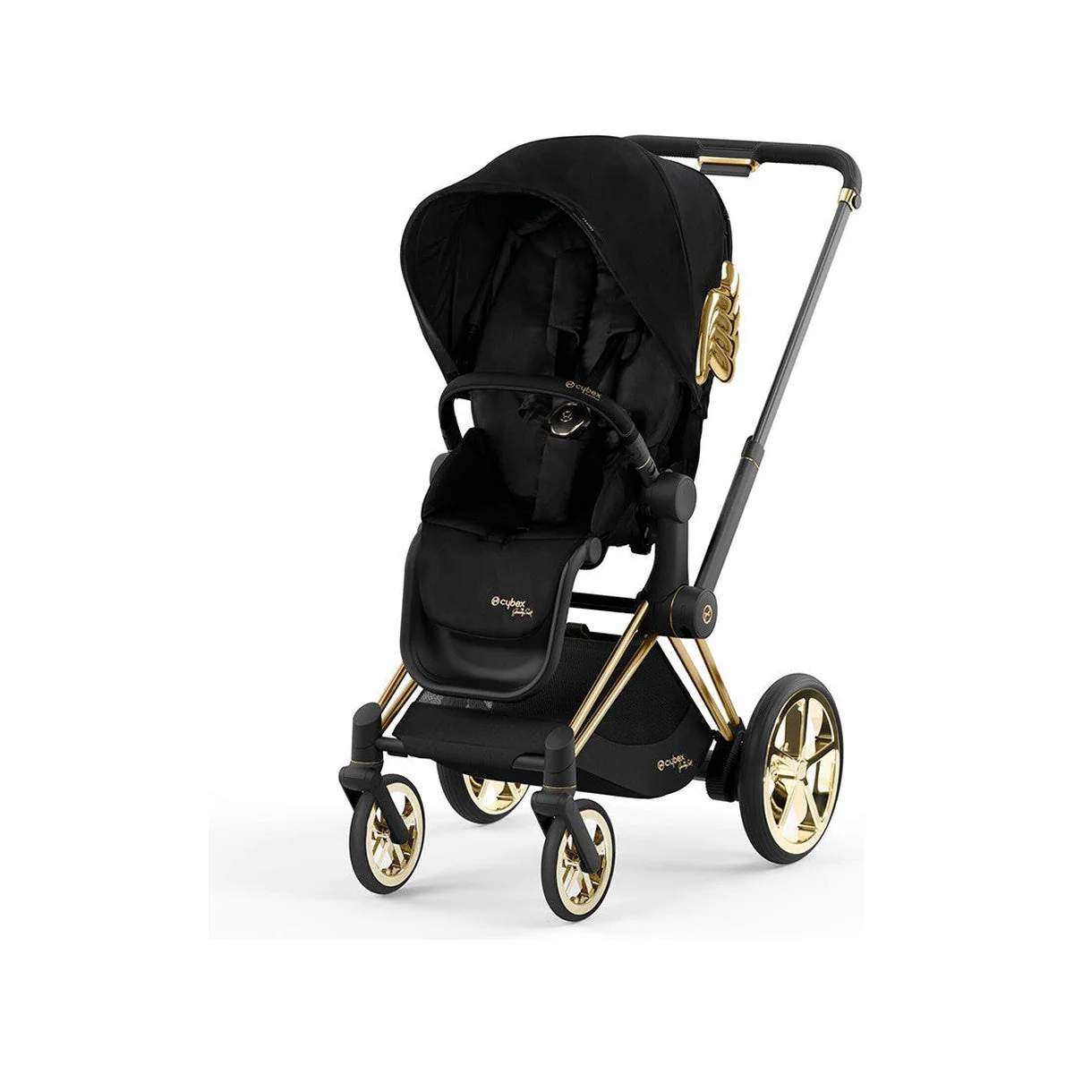 CYBEX e-PRIAM 2 Jeremy Scott Wings One Box Stroller - Black - Image 4