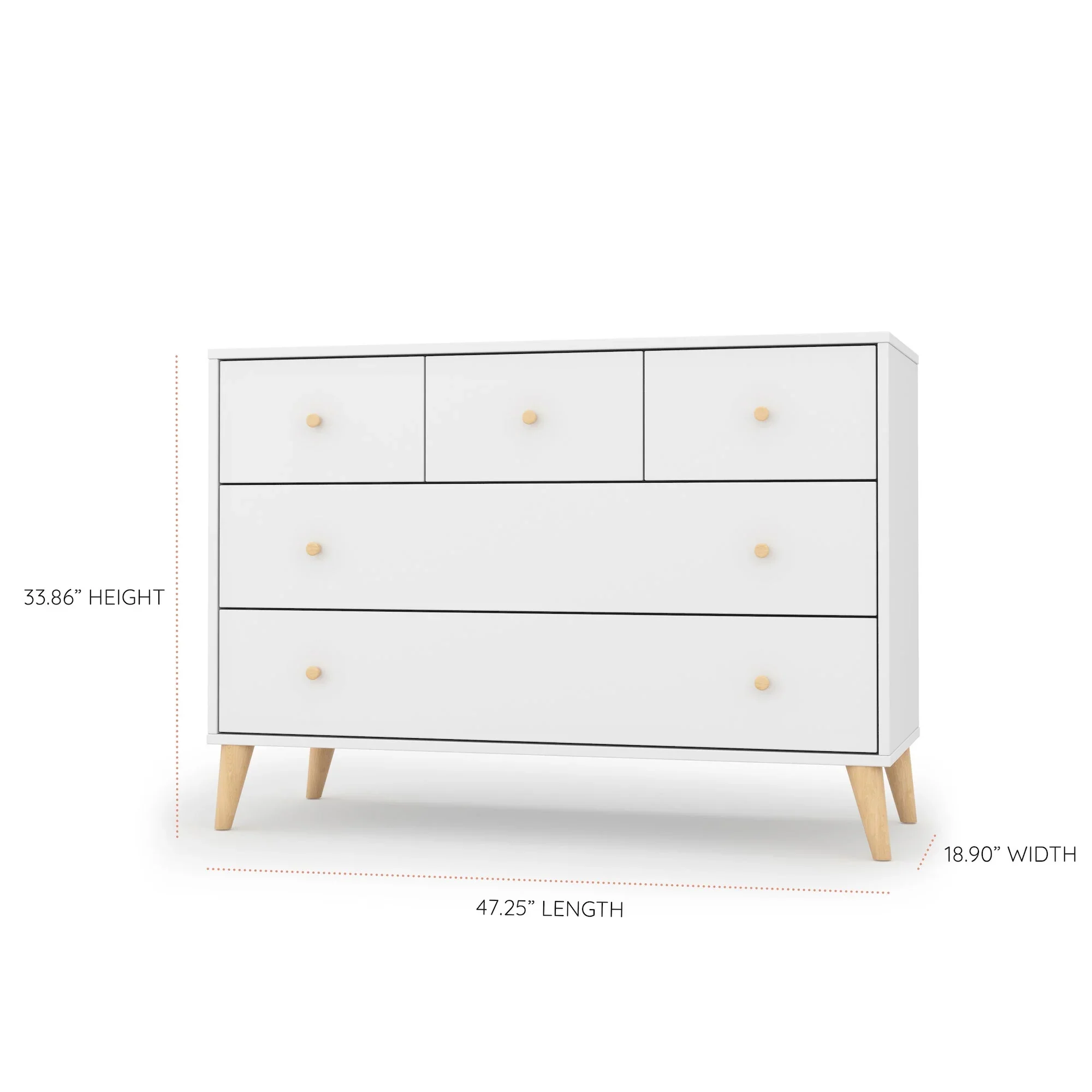 dadada Austin 5-Drawer Dresser - Image 6