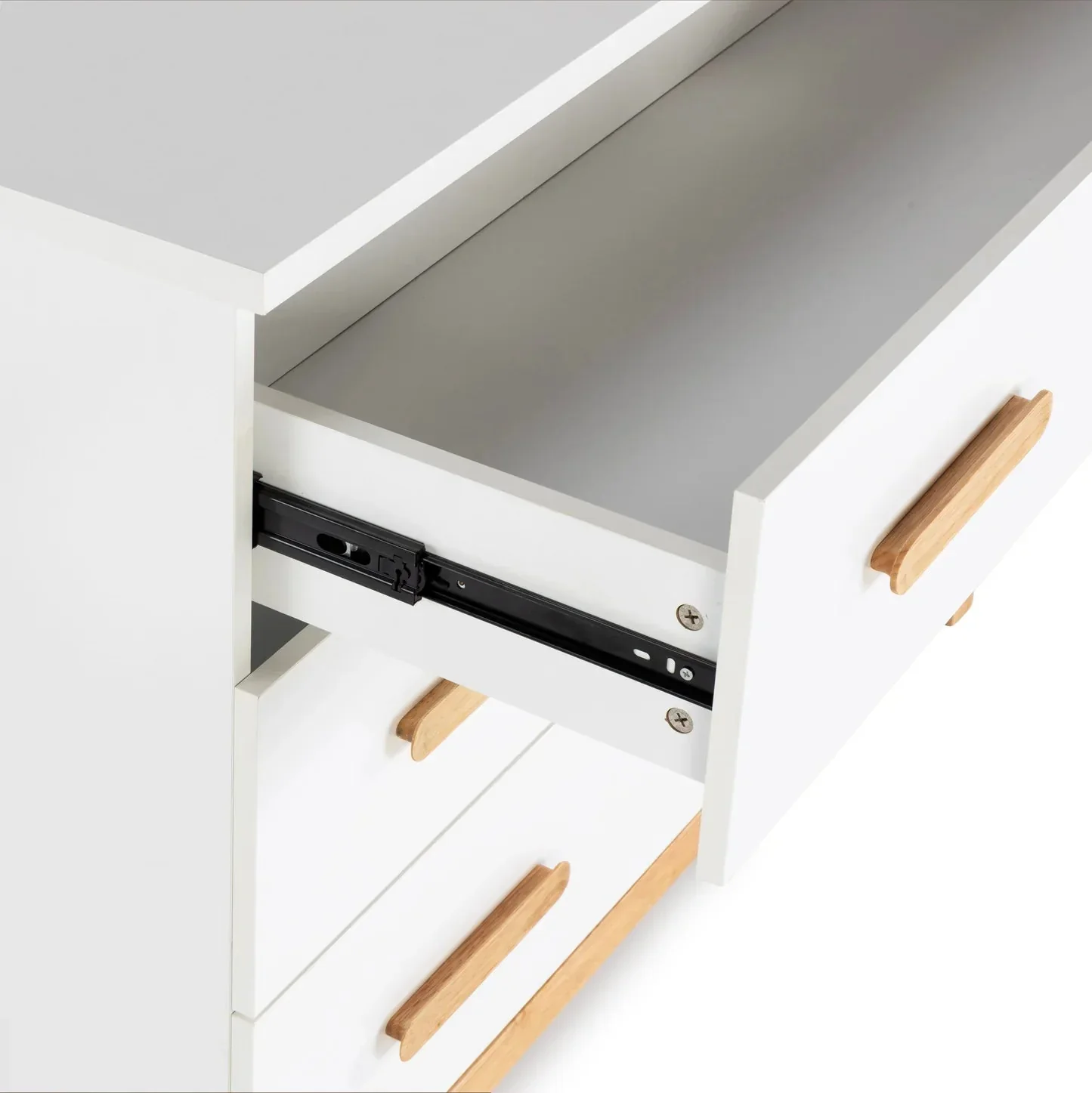 dadada LaLa Big 6-drawer Dresser - White/Natural - Image 3