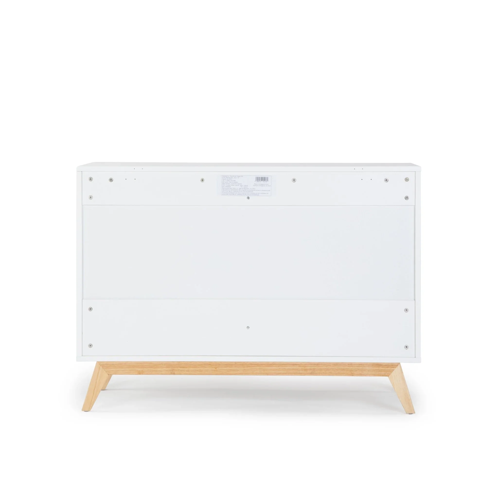 dadada Merry 6-Drawer Dresser in White/Natural - Image 6