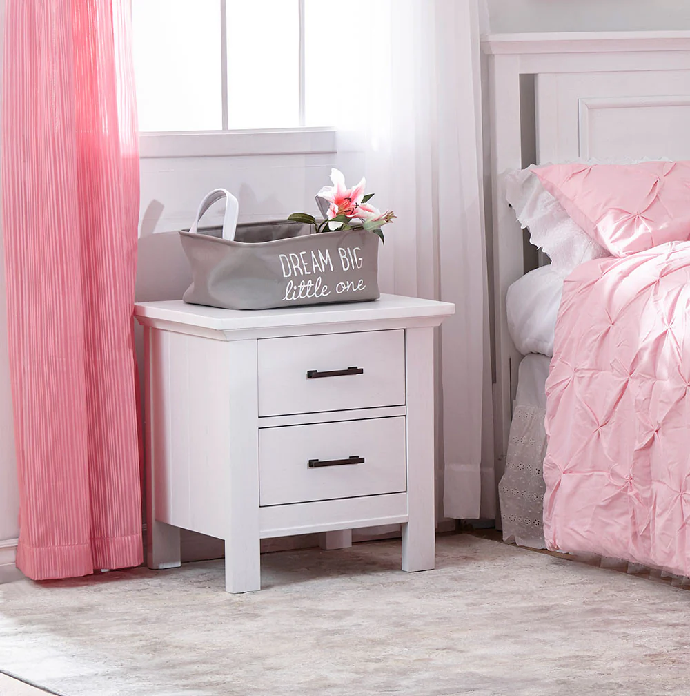 Fawn Baby Yosemite Nightstand in Vintage White - Image 2