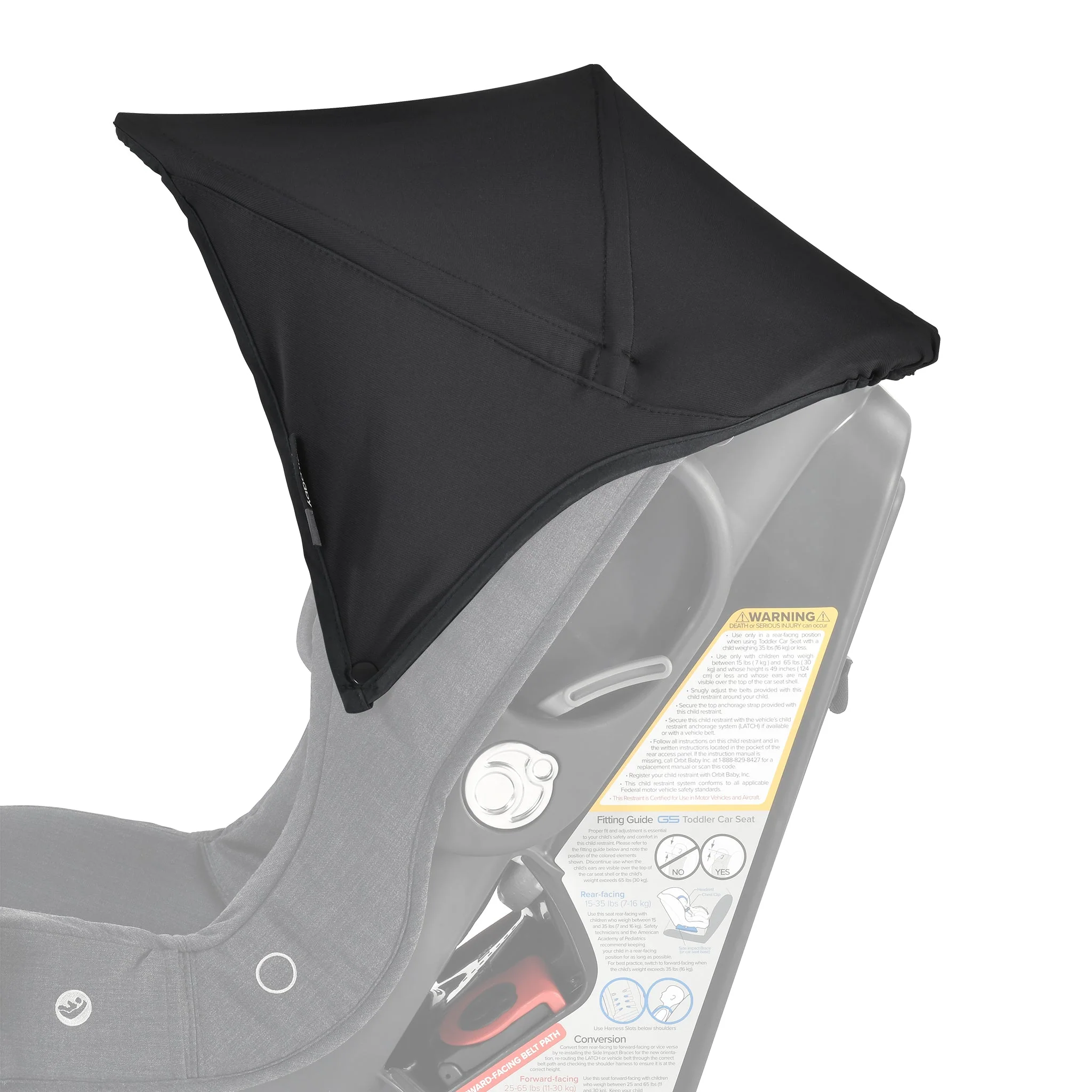 Orbit Baby G5 Toddler Car Seat in Black Merino Wool - Image 10