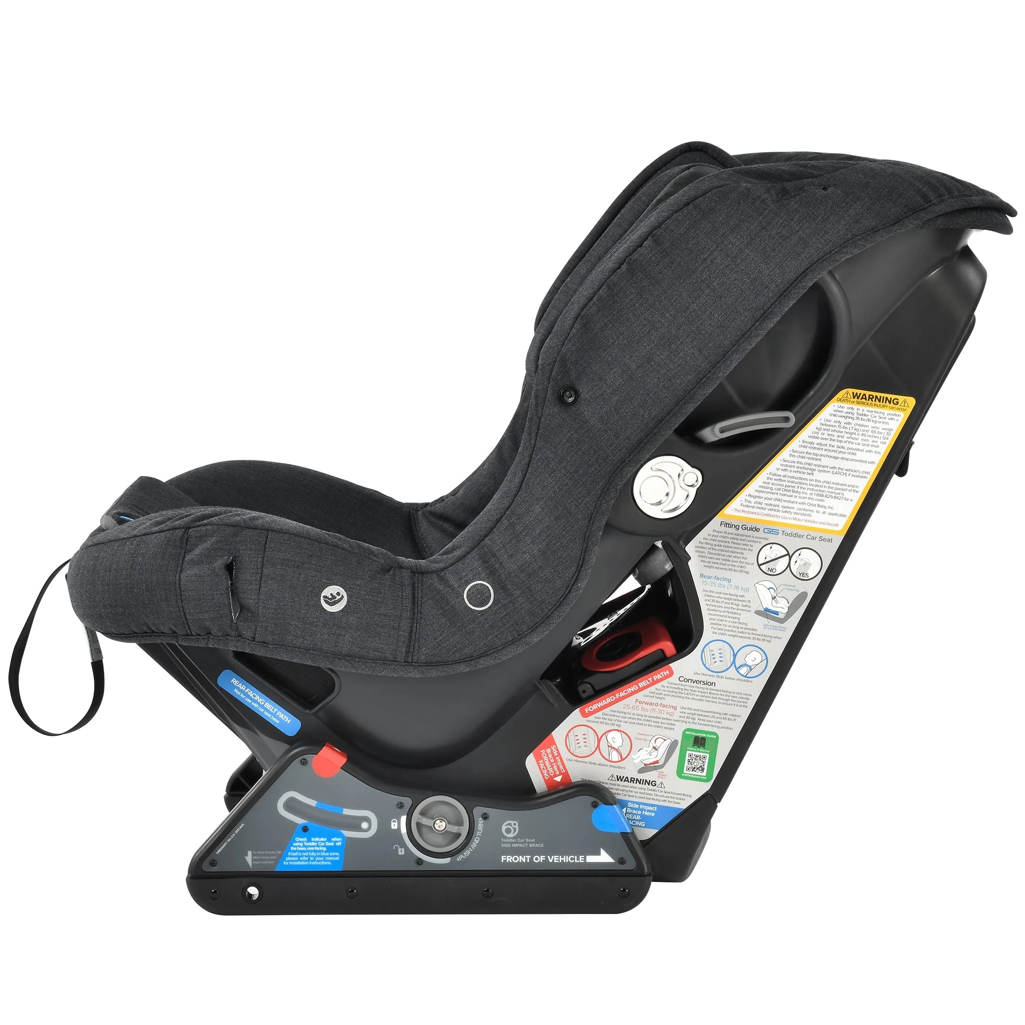 Orbit Baby G5 Toddler Car Seat in Black Merino Wool - Image 3