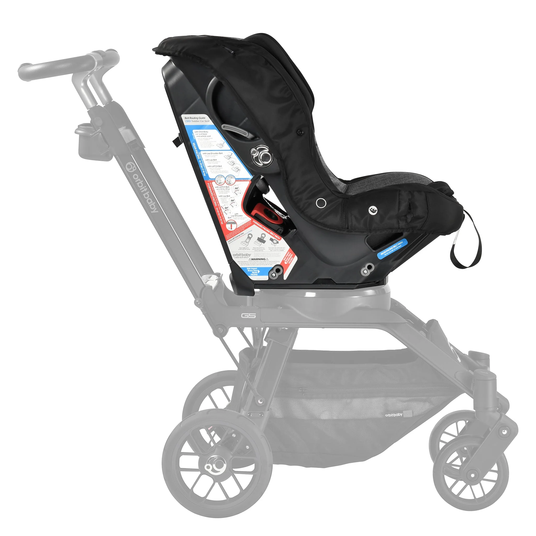 Orbit Baby G5 Toddler Car Seat in Black Merino Wool - Image 7