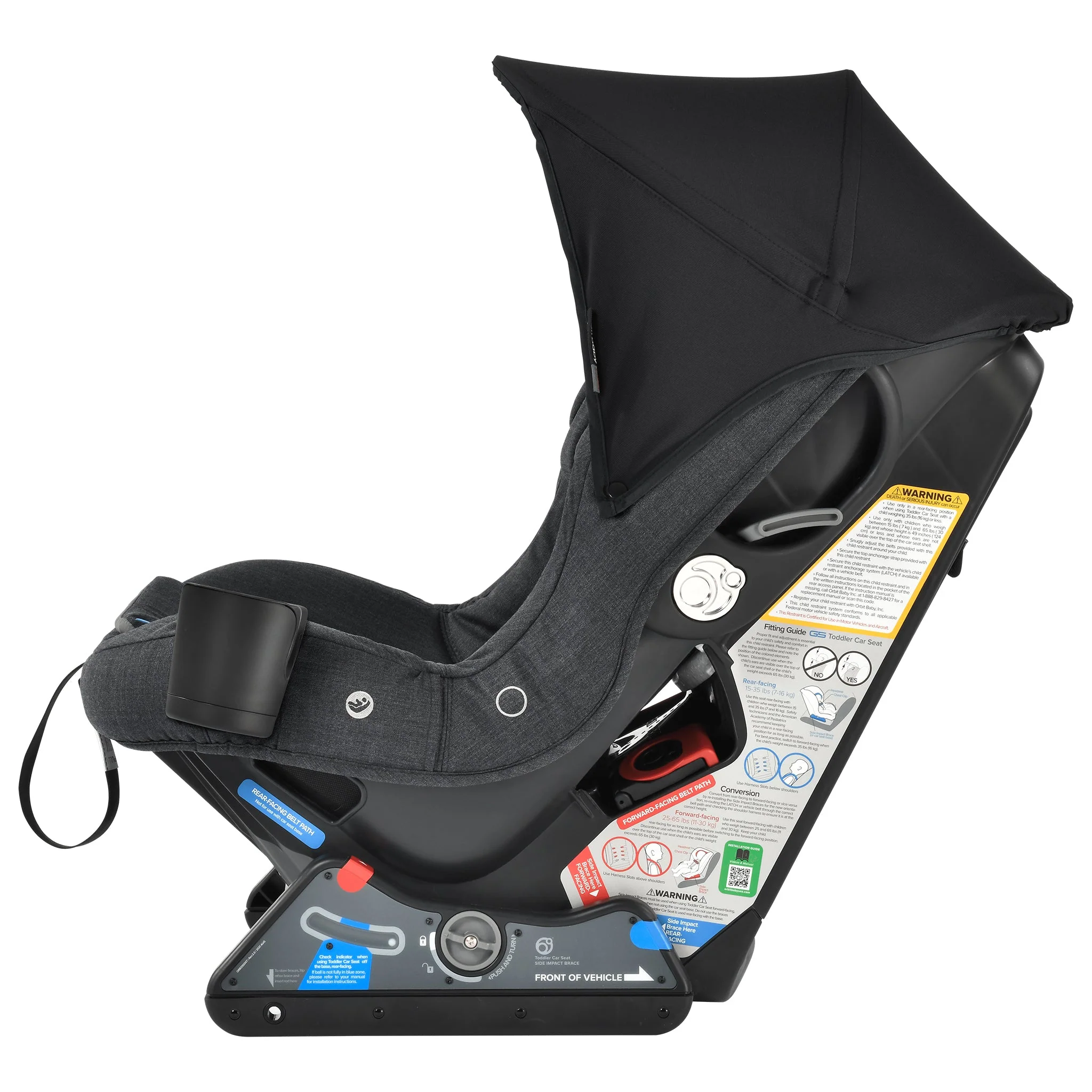 Orbit Baby G5 Toddler Car Seat in Melange Gray - Image 24